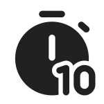 Timer 10 SVG Icon